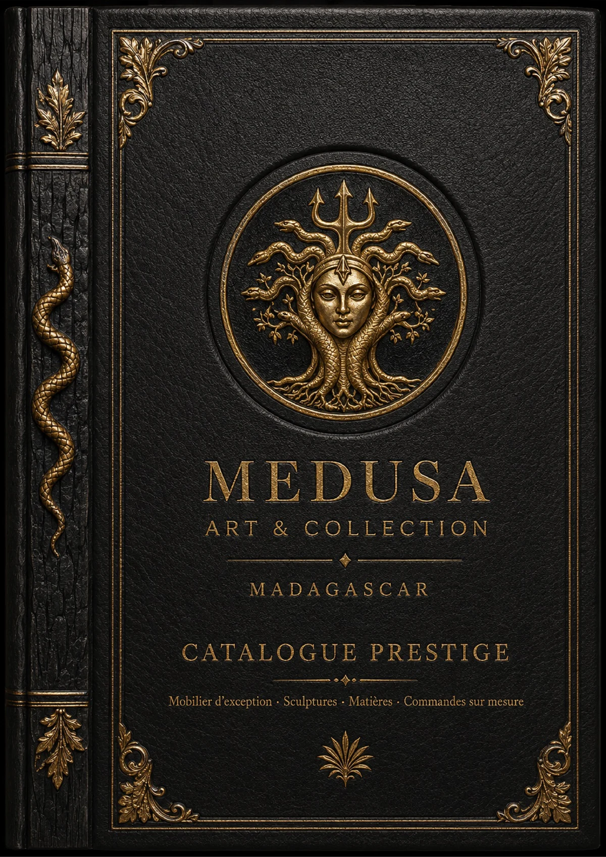 Couverture noire et or du Catalogue Prestige MEDUSA 2026